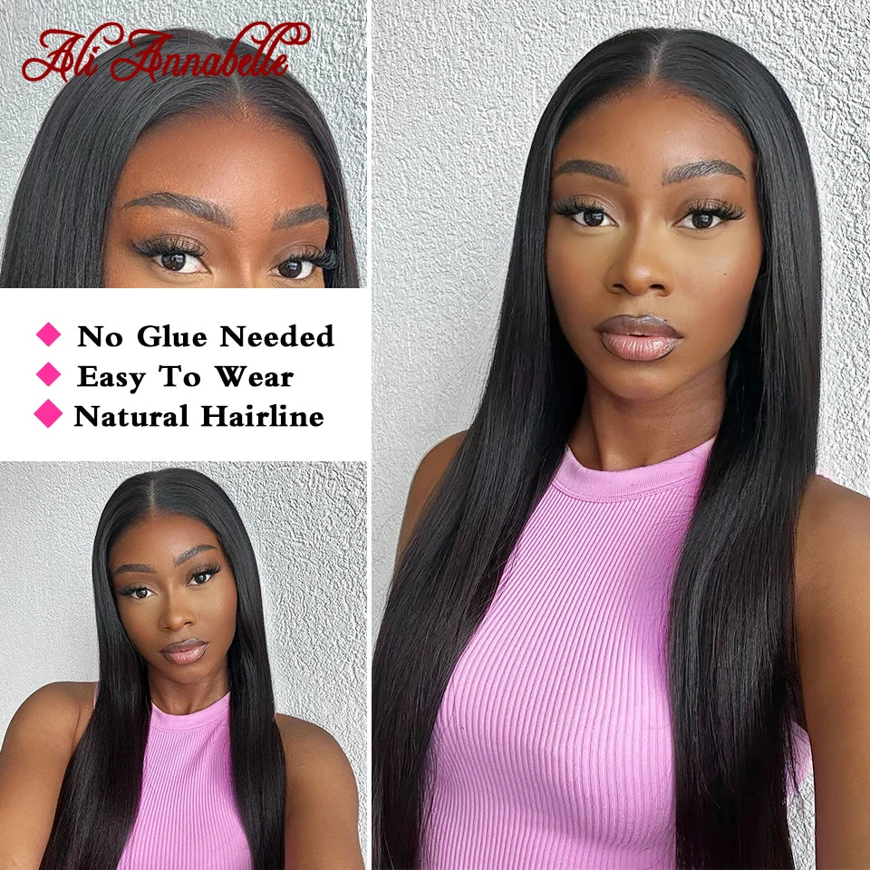 Glueless Human Hair Wigs 4X4 13X4 Full Lace Frontal Wigs Preplucked Hair Wig 6X5 Pre Cut Glueless Wigs Human Hair