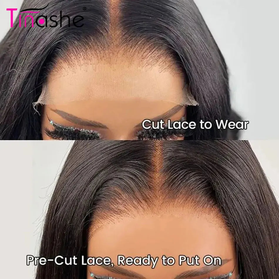 Wear&Go Water Wave Glueless Wig Human Hair Wet and Wavy Lace Front Wig 200 250 Density 6X5 Pre Cut HD Lace Closure Wig